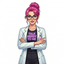 Zara, the voice of Talk Nerdy to Me
